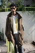【Licht Bestreben】"プリントメッシュスリーブサマーニットTシャツ"